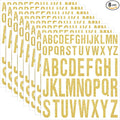 8 Sheet Glitter Letter Stickers Vinyl Alphabet Stickers Waterproof Self Adhesive Stick on Letters for Poster Bulletin Board Mailbox School Classrooms Decor(1 Inch, 2 Inch,Gold)