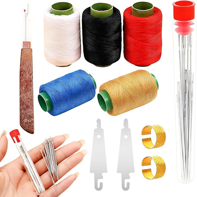 hhdatc 36PCS Sewing Kit Beginners Portable Steel Needle and Thread Set with Hand Repair Tools Embroidery Accessories Pins Steel Sewing Needles Kit for Home Travel & DIY Craft Projects