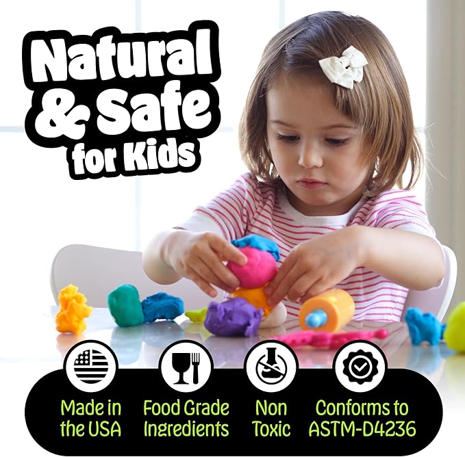Hygloss Play Modeling Dough for Kids – Safe & Non-Toxic Sensory Dough for Arts and Crafts – 1 lb Tub – Play Clay for Toddler Activities, Preschool Classroom Must-Haves – Pink Color, Unscented