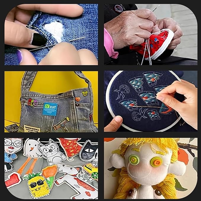37PCS Sewing Tool Set,Needles Thread Hand Repair Kit,Portable DIY Hand Made Craft Set,Sewing Working Kit for Beginners, Professional DIY Lovers (1 PCS)