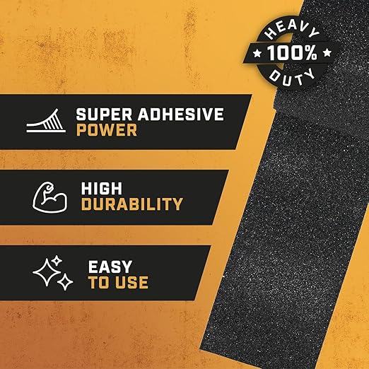 Lockport Anti Slip Tape - Heavy Duty Black Grip Tape for Stairs, 4” x 50ft for Stair Treads Non Slip Outdoor/Indoor - Traction for Ramps and Steps