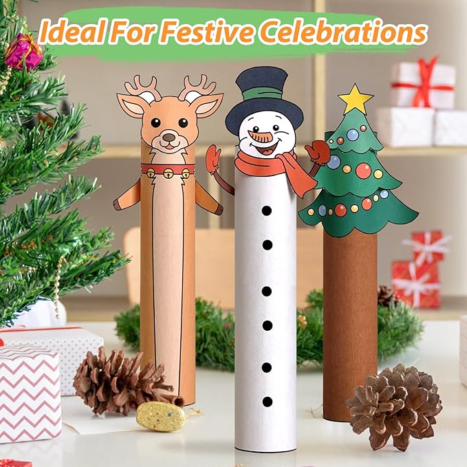 32 Pack Cardboard Tubes for Craft - White Rolling Paper - 1.7 x 10 Inches, Empty Toilet Paper Rolls for Crafts Tubes Craft Supplies, Premium Kraft Paper Strong And Pressure-Resistant