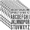 8 Sheet Glitter Letter Stickers Vinyl Alphabet Stickers Waterproof Self Adhesive Stick on Letters for Poster Bulletin Board Mailbox School Classrooms Decor(2 Inch, 3 Inch,Black)