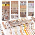 24 Rolls Washi Tape Set,Vintage Floral Decorative Masking Tape for Scrapbooking Supplies,Junk Journal,DIY Crafts,Gift Wrapping(Retro Medieval Series)