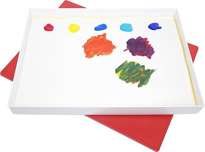 Masterson Sta-Wet Premier Palette Bundled Set, 12in x 16in Airtight Wet Painting Palette, with 30 Acrylic Paper Refill Sheets and 1 Sponge Refill Pack, Keeps Wet Paint Fresh for Days, Made in USA