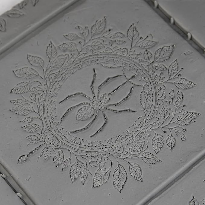 Spider Clay Texture Roller (4") - Halloween Set #01 - Embossing Pattern Roller for Polymer & Ceramic Clay, Pottery & Crafts