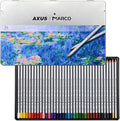 Oil-Based Colored Pencils, 36 Colors - Wooden Hexagonal Barrel, Iron Box. Ideal for Sketching, Illustrations, Doodling & Design. Great for Art Lovers & Pros. (RAFFINÉ 7100 Series-36 Colors)