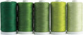 Connecting Threads 100% Cotton Thread Sets - 1200 Yard Spools (Set of 5 -Forest Grove)