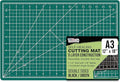 U.S. Art Supply 12" x 18" Self-Healing Cutting Mat 5-Ply - Double-Sided Green/Black Craft Mat, Non-Slip Cutting Mats for Crafts, Sewing, Quilting, Scrapbooking
