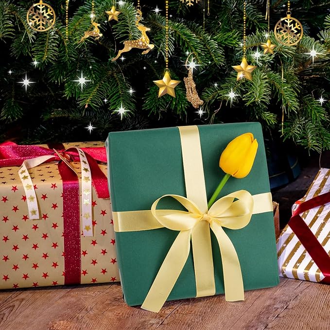 Vanhench 48" x 2400" (200') Light Green Wrapping Paper, Solid Color Kraft Paper for Christmas Gift Wrap & Art Craft Supplies, Construction, Poster, Bulletin Board, Floor Covering, Table Runner