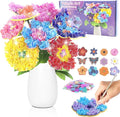 STAOVA 12 Pack Poke in Art Flower Bouquet Craft Kit with EVA Foam Flowers & Butterflies - DIY Creative Activity for Ages 4-12 & Up, Mess-Free Fun, Birthday/Mother's Day Gifts for Girls & Boys