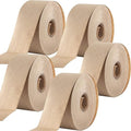 Ultra Durable Water-Activated Tape for Secure Packing 5Pk. 2.75In, 450Ft Brown Kraft Gum Tape Provides Heavy Duty Adhesive for Packaging and Shipping. Fiberglass Reinforced for Extra Strong Bond.