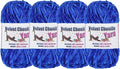4 * 100g Fluffy Velvet Chenille Yarn for Crocheting and Knitting, Handcrafts Weaving Soft Chenille Yarn for Crocheting Clearance, Used for Making Baby Yarn Blanket, Clothes, DIY Craft (Sapphire Blue)