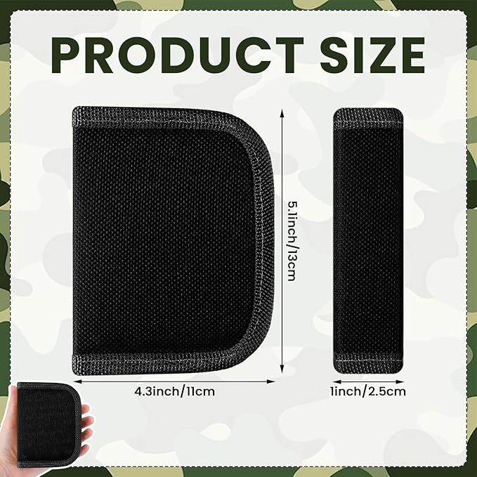 Suncalla Military Survival Sewing Kit Tactical with Buttons Durable Nylon Portable Small Sewing Kit for Men Women Complete Thread Needle Repair Tools for Travel Field Emergency(Black Brown,2)