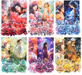 90Pcs Floral PET Stickers, Fantasy Holographic Stickers for Scrapbooking, DIY Crafts, Journaling Supplies & Junk Journal Ephemera