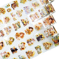 Blooming Sunflower PET Tape Set, 6 Rolls of Pre-Cut Floral Stickers for Journaling, Scrapbook Supplies, DIY Crafts, and Decorative Art