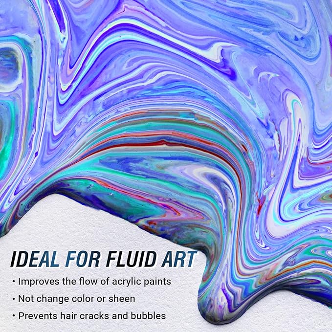 Falling in Art 67.6 Oz Pouring Medium for Acrylic Paint, Paint Thinner with High Flow Consistency