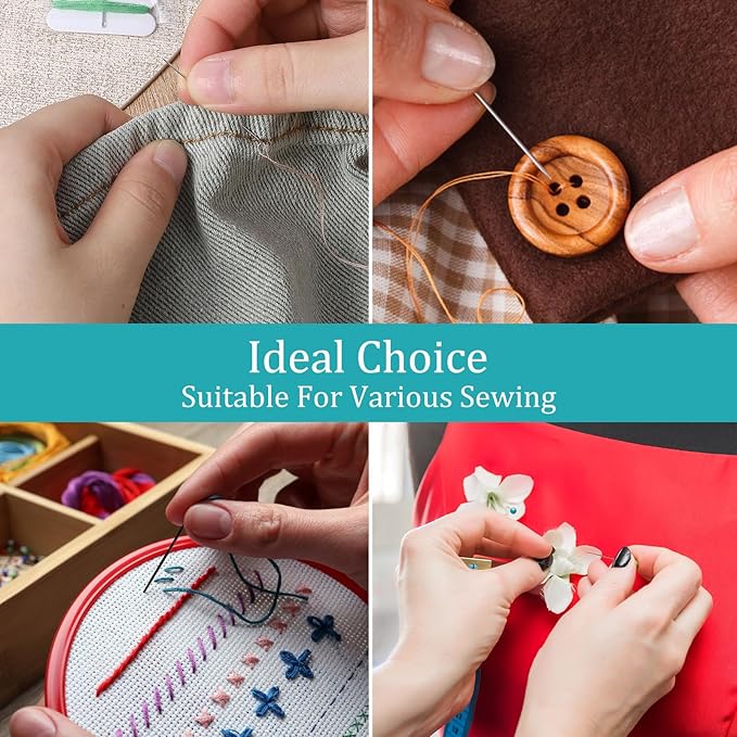100 Sets Individual Travel Sewing Kit, Mini Sewing Kit for Basic Sewings Repair, Needle and Thread Kits for Emergency Wedding Day, Compact Sewings Kits Travel Essentials with Needles, Threads, Button