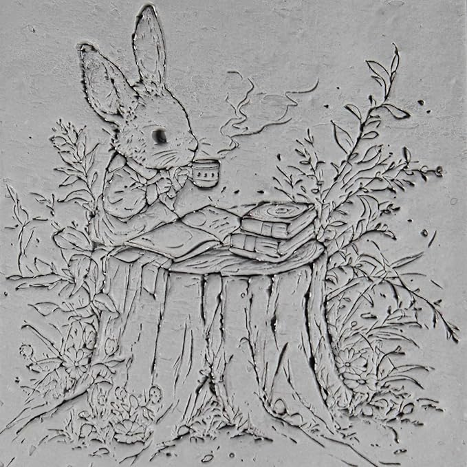 Ultimate Storybook Clay Texture Rollers 8-Set (4") - Storybook Set #01 - Embossing Pattern Rollers for Polymer & Ceramic Clay, Pottery & Crafts