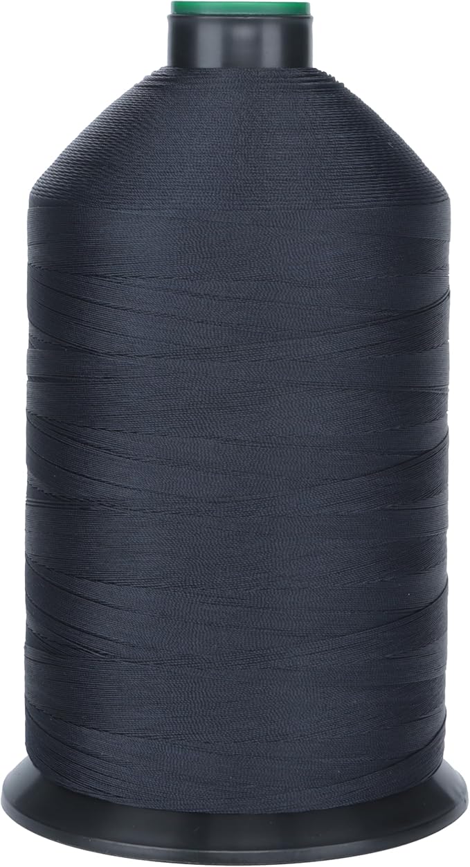 Extra Strong Bonded Nylon Thread #92 Tex90 – 16 OZ, 4200yds, Versatile Stitching Solution for Leather, Upholstery, Canvas Repair and More (Dark Blue)