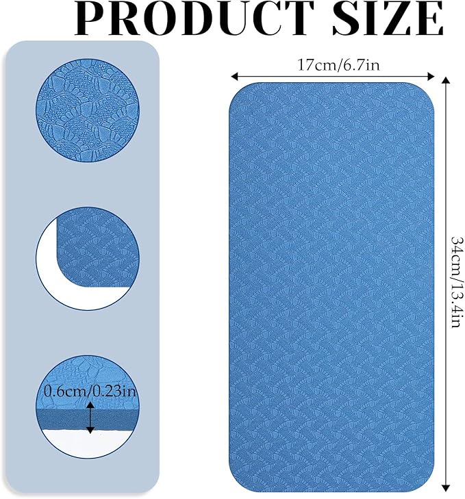2 PCS Sewing Machine Foot Pedal Mat, No Slip Muffling Sewing Machine Foot Mat, Quilting Supplies Accessories Waterproof Easy to Clean, Blue