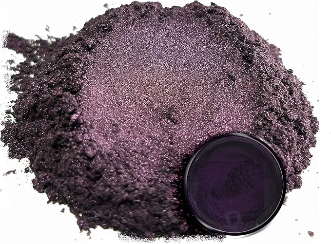 Eye Candy Pigments Premium Purple Mica Powder - Dark Ube (50gr) - for Epoxy, Resin, Soap, Paint, Woodworking, Acrylic Pouring, Bath Bombs, Fishing Lures - DIY Arts and Crafts Additive