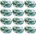 HOMBYS 12 Pack Giant Chunky Yarn for Crocheting & Knitting, Super Bulky Soft Fluffy Tie Dye Plush Fuzzy Mixed Color Thick Chenille Yarn (Mint, Teal, Green)