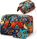 IBFUN Crochet Yarn Knitting Bag 2 Pcs Yarn Storage Organizer Crocheting Bags for Beginners with Shoulder Strap for Knit Accessories Needles Hooks