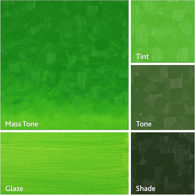 Tusc & Pine Artist Oil Paint - Permanent Green Light, 150 ml, Non-Yellowing, Rich & Creamy Consistency, Maximum Pigment Load, Small Batch Milled Oil Paints Made in the USA for Professional Artists