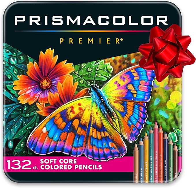 Prismacolor Premier Colored Pencils, Soft Core, Assorted Colors, 132 Count - Durable, Vibrant, Ultra-Smooth, Adult Coloring, Drawing, Sketching, Arts & Crafts