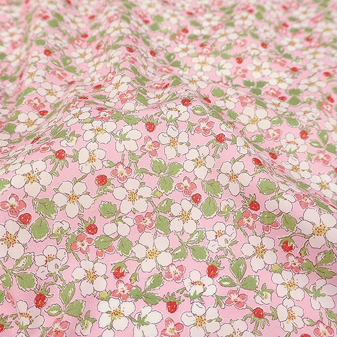 Jelly Roll Fabric Strips for Quilting, Crafting, and Sewing, 42 Strip Bundle, Soft Cotton for Blanket, Rug, Upholstery, Home Decor, and Purse Making, Spring Pastel Floral