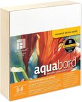 Ampersand Art Supply Watercolor Painting Panel: Museum Series Aquabord, 1-1/2 Inch Cradled Profile, 8" x 8"