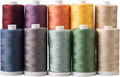 Connecting Threads 100% Cotton Thread Sets - 1200 Yard Spools (Set of 10 - Farmhouse)