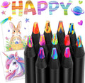 Stocking Stuffers for Kids, Colored Pencils, Art Supplies, 12 Rainbow Pencils, Teen Girl Gifts Trendy Stuff, Arts and Crafts for Kid Ages 8-12, Kids Stocking Stuffers, Gifts for 6-12 Year Old Girl