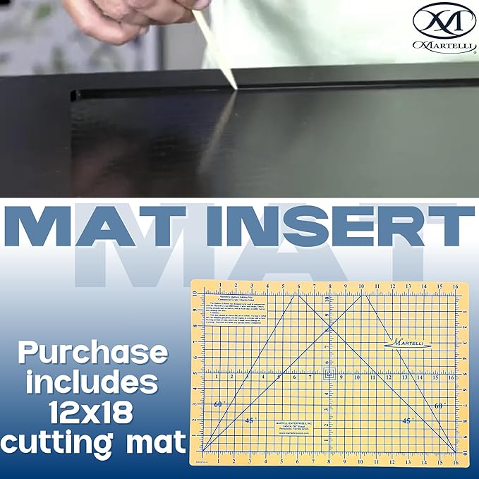 Martelli Tabletop Workstation for Fabric Cutting, Pressing, Sewing, and Quilting, 19x15 includes double sided 12x18 cutting mat