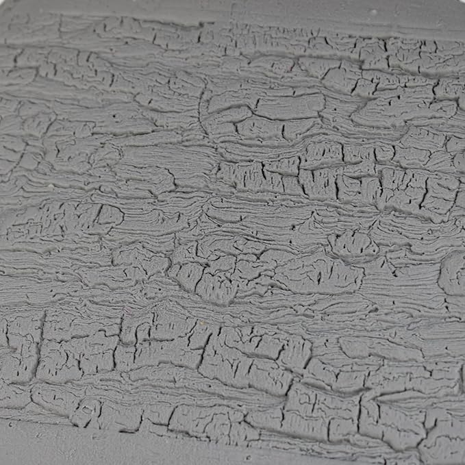 Tree Bark Clay Texture Roller (4") - Seamless Set #01 - Embossing Pattern Roller for Polymer & Ceramic Clay, Pottery & Crafts