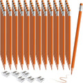 120 PCS Orange Checking Pencils Erasable Colored Pencils with Eraser Pre-Sharpened 2 HB for Checking, Grading, Tests & Office/School Supplies (Orange)
