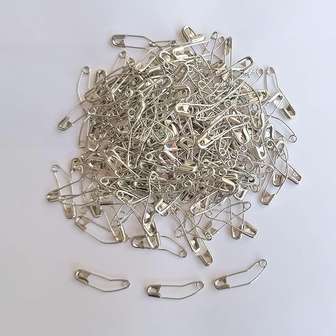Curved Safety Pins for Quilting, Basting Pins, Size 1, 150-count
