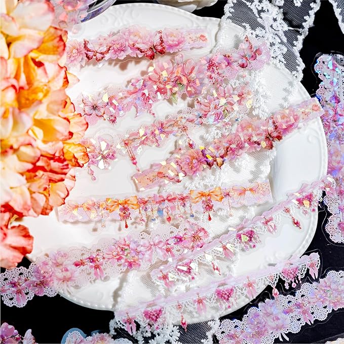 Alideco 120pcs Scrapbook Stickers Vintage Flower Butterfly Scrapbooking Junk Journal Crafts Embelishment Decoration Stickers (youchangmengjing)