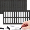 48 Pcs Soft Chalk Pastels Set Soft Pastel for Artists Square Sketch Chalk Non-toxic Artist Pastel Sticks for Professional Artists Students and Art Lovers(White,Black,30×8×8mm)