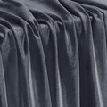 KKJIAF Grey Stretch Velvet Fabric 60 Inch Wide, 1 Yard Soft Stretchy Fabric for Sewing Clothes, Apparel, Costume, Crafts - 90% Polyester 10% Spandex