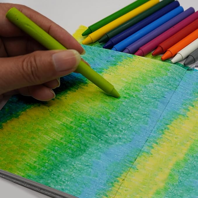 Vienrose 2 Pack Watercolor Sketchbook, 5.5"x3.5" Watercolor Journal with 24 Sheets 140 LB (300 GSM) 100% Cotton Watercolor Paper, Grey Linen Cover Water Coloring Sketch Book