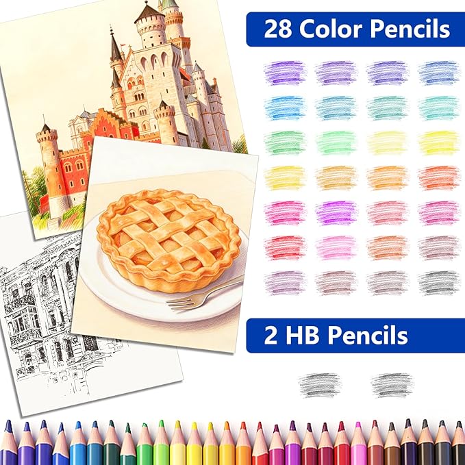 Art Supplies, 144-Piece Deluxe Art Set Professional Art Kit with Portable Aluminum Case, Crafts Drawing Painting Kit for Gifts Adults Kids Artists