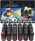 Liquid Watercolor Paint 30 ml Bottles, Set of 24 Colors - Vibrant Dye-Based Liquid Watercolor w/Glass Pipette, Fast-Drying, Fine Art Paint for Calligraphy, Airbrushing & Traditional Art
