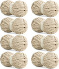 HOMBYS Khaki Chunky Chenille Yarn for Hand Knitting,Fluffy Soft Jumbo Yarn Crocheting,Super Bulky Big Yarn for Chunky Blanket,Large Thick Arm Knitting Yarn,8 Pack Plush Fuzzy Yarn