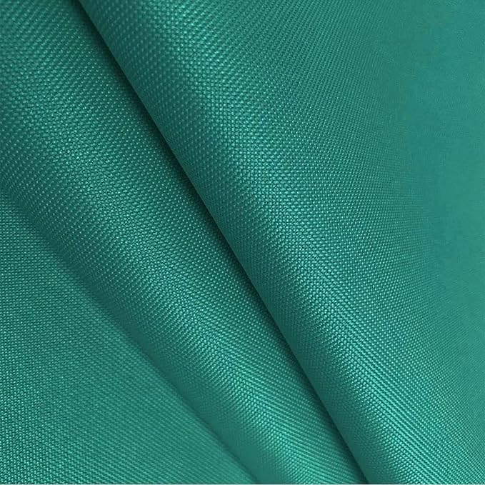 Waterproof Canvas Fabric by The Yard 600D Upholstery Cordura Fabric 58" Wide for Chairs Indoor Outdoor Water Resistant Canvas Polyester Material Sewing DIY Cloth, 5 Yards Teal Green