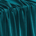 KKJIAF Teal Stretch Velvet Fabric 60 Inch Wide, 5 Yard Soft Stretchy Fabric for Sewing Clothes, Apparel, Costume, Crafts - 90% Polyester 10% Spandex