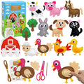 OKOOKO Animal Sewing Craft Kit, Sewing Craft Kit for Kids, DIY Crafting and Sewing Set, Art Craft Kits, Fun and Educational Craft Set, Sew Your Own Felt Animals