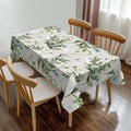 Luxury Watercolor Leaves Rectangle Tablecloth Green Leaf Summer Plant Table Cloth Dining Table Cover for Home Kitchen Restaurant Party Buffet Picnic 54 x 72 Inch