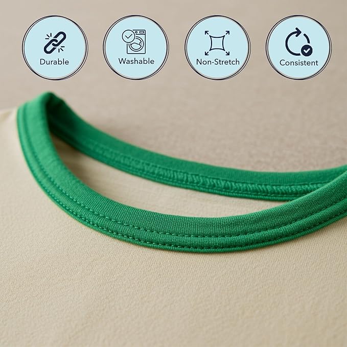 Mandala Crafts 55 Yards 1/4 Inch Aquamarine Double Fold Bias Tape for Sewing - Bias Binding Tape for Quilting Binding, Hemming, Seam, and Fabric Piping